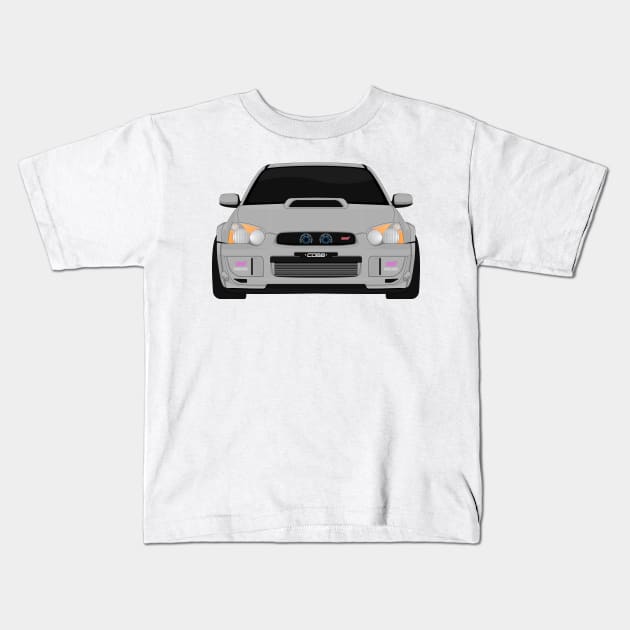 IMPREZA GREY Kids T-Shirt by VENZ0LIC